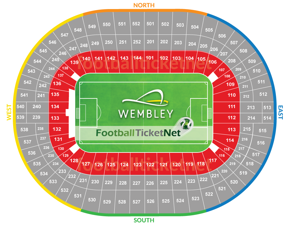 Seating Plan At Wembley Stadium